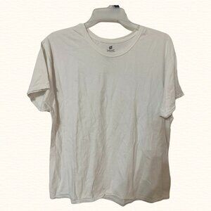 Hanes Comfort Soft 2X White T-shirt